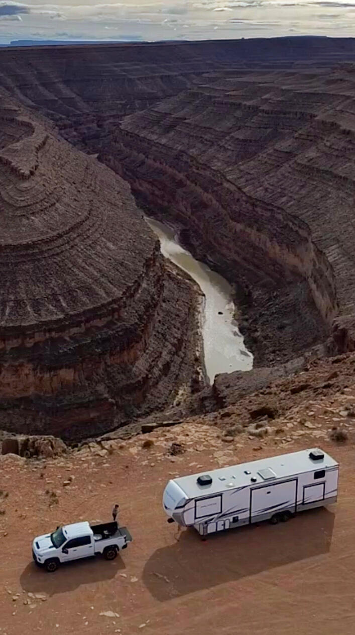 goosenecks state park, boondocking, rv family, full time rv